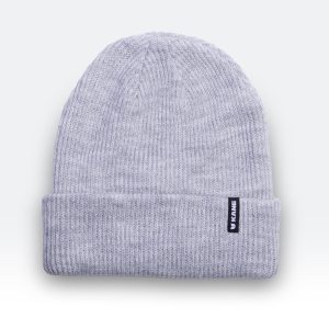 Rib Cuffed Beanie - Heather Gray